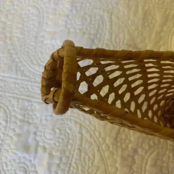 1950s wicker wine holder - Picture 7 of 9